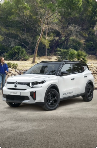 Front view of Citroën C3 Aircross SUV showcasing bold crossover design for confident, modern and affordable everyday mobility.