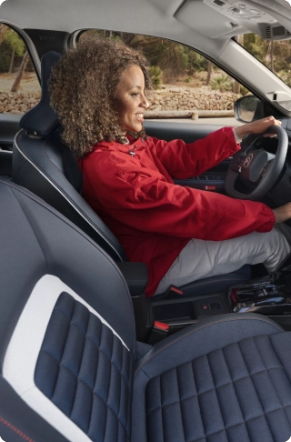 Front interior view of Citroën C3 Aircross SUV showcasing comfortable seating for relaxed long‑journey travel and affordable everyday mobility.