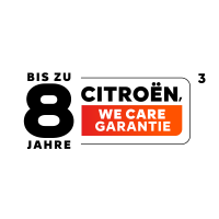 Citroën 8‑year warranty badge highlighting extended vehicle coverage
