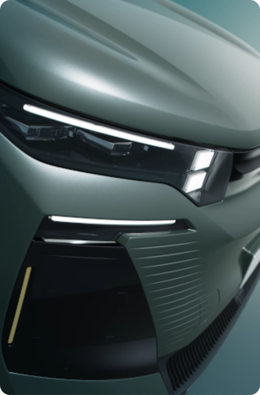 Front detail view C5 Aircross highlighting best‑in‑class technology, safety, visibility and premium modern design